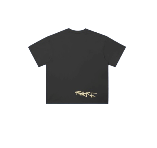 DREAMWAVE x R4RE Tee with grillz graphic design - high-concept streetwear with digital effects
