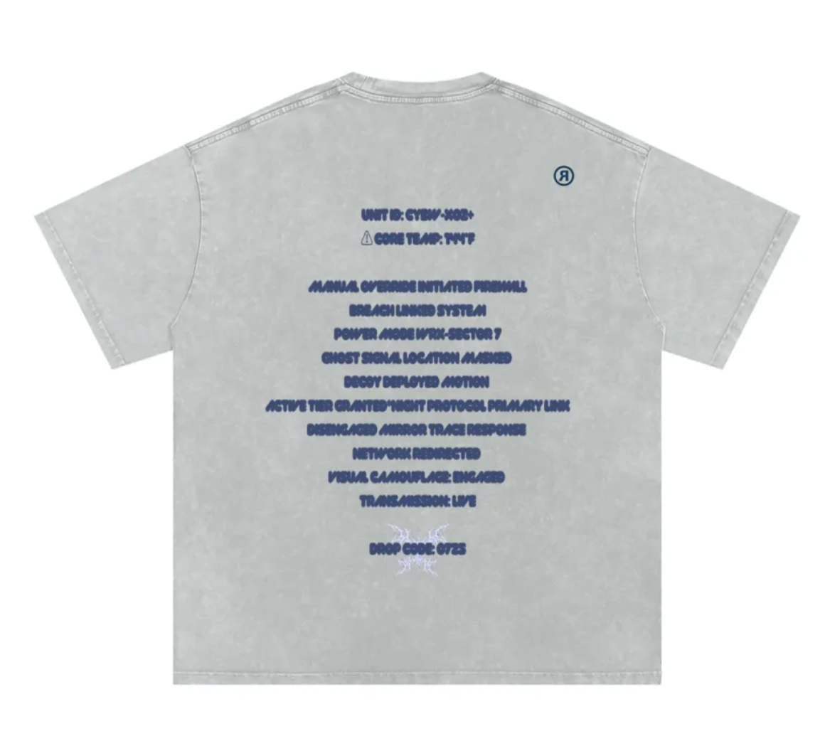 system override code Acid Gray oversized boxy