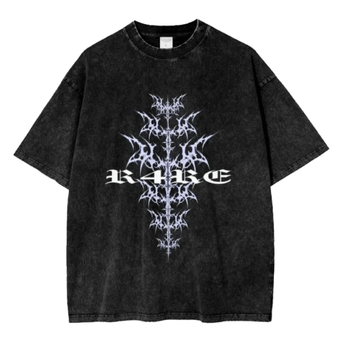 CYBERWAVE x R4RE Tee featuring butterfly effect design - futuristic fashion with cyber-inspired graphics