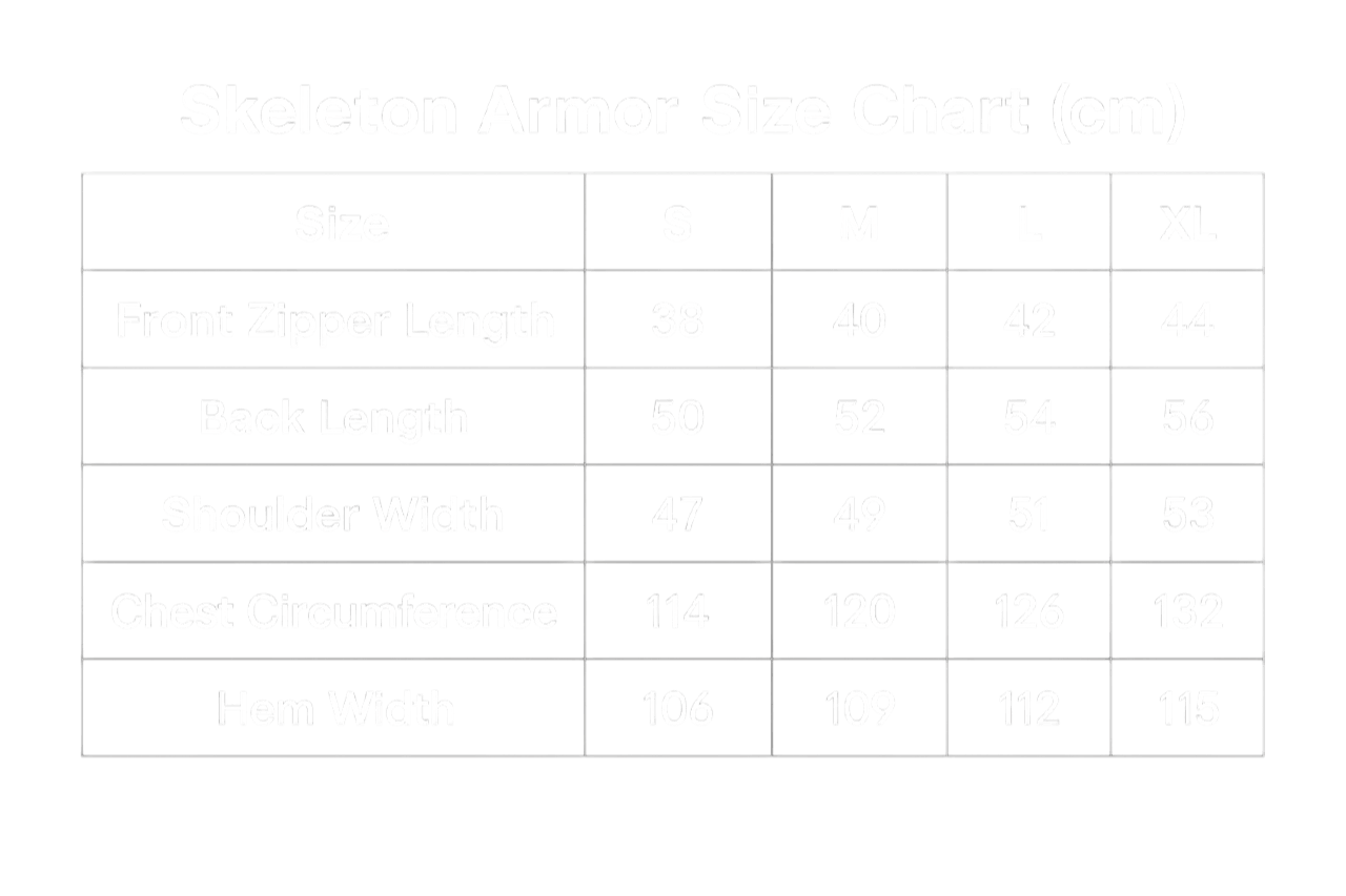 5KELETON ARMOR [WHITE]