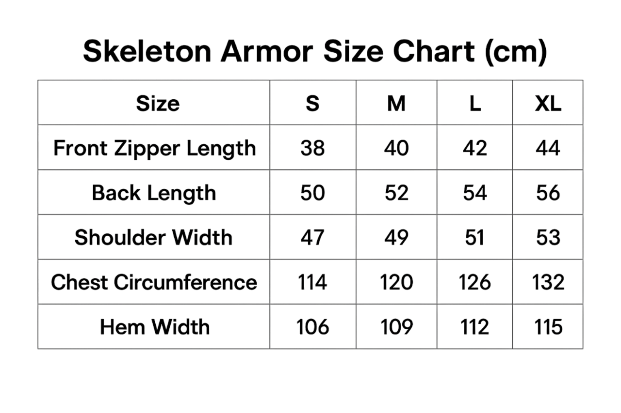 5KELETON ARMOR [BLACK]
